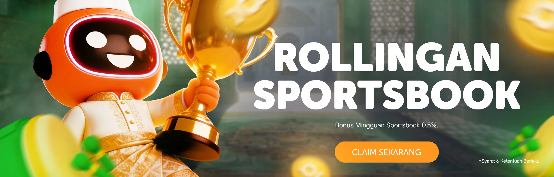 BONUS ROLLINGAN SPORTSBOOK 0.5%