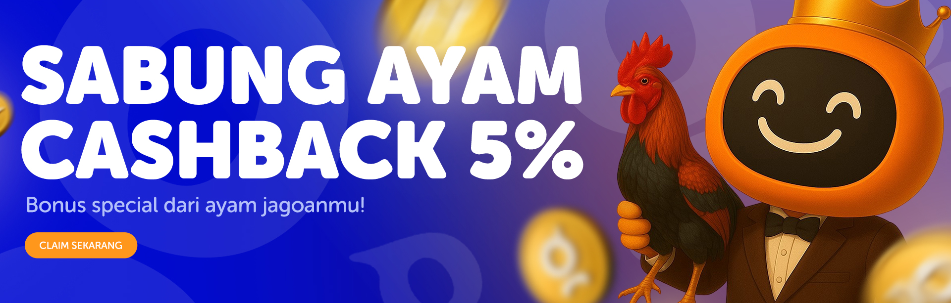 BONUS CASHBACK SABUNG AYAM 5%