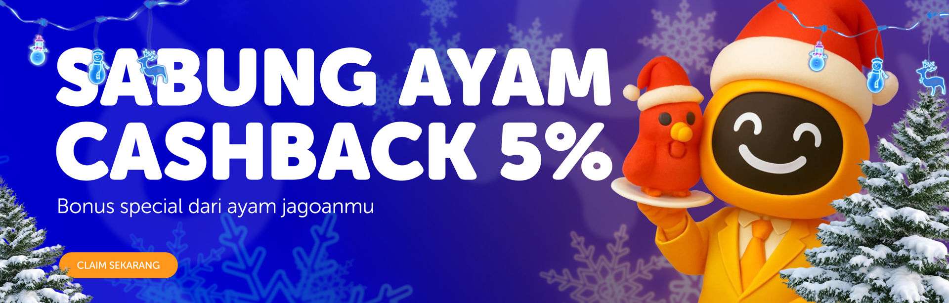 BONUS CASHBACK SABUNG AYAM 5%