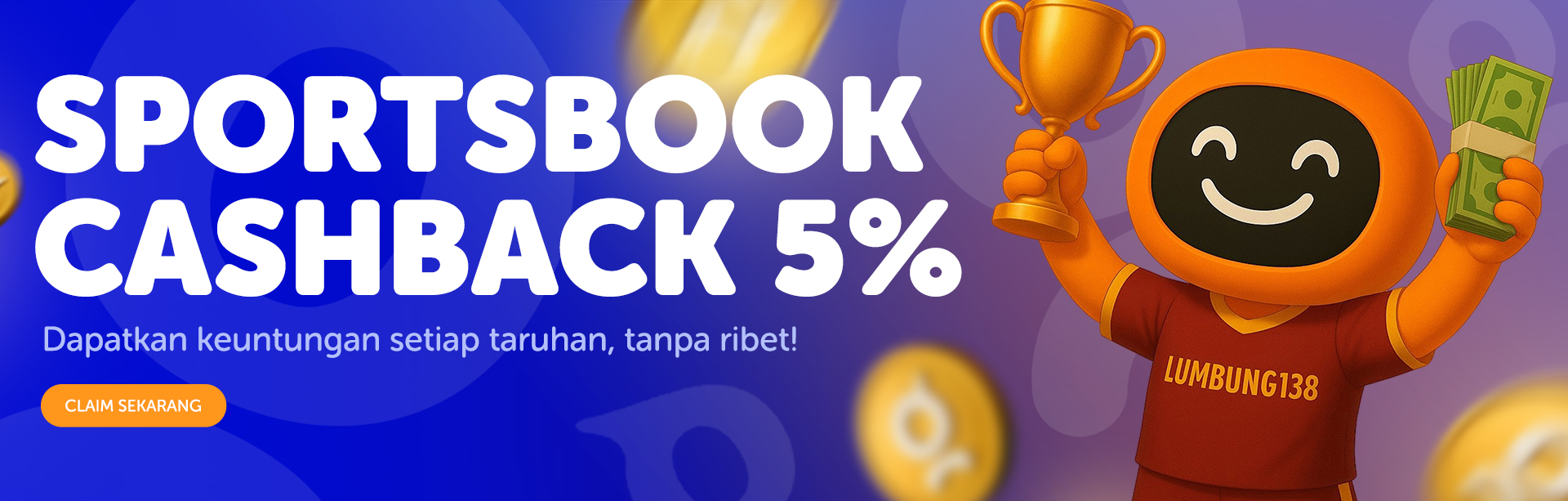 BONUS CASHBACK SPORTSBOOK 5%