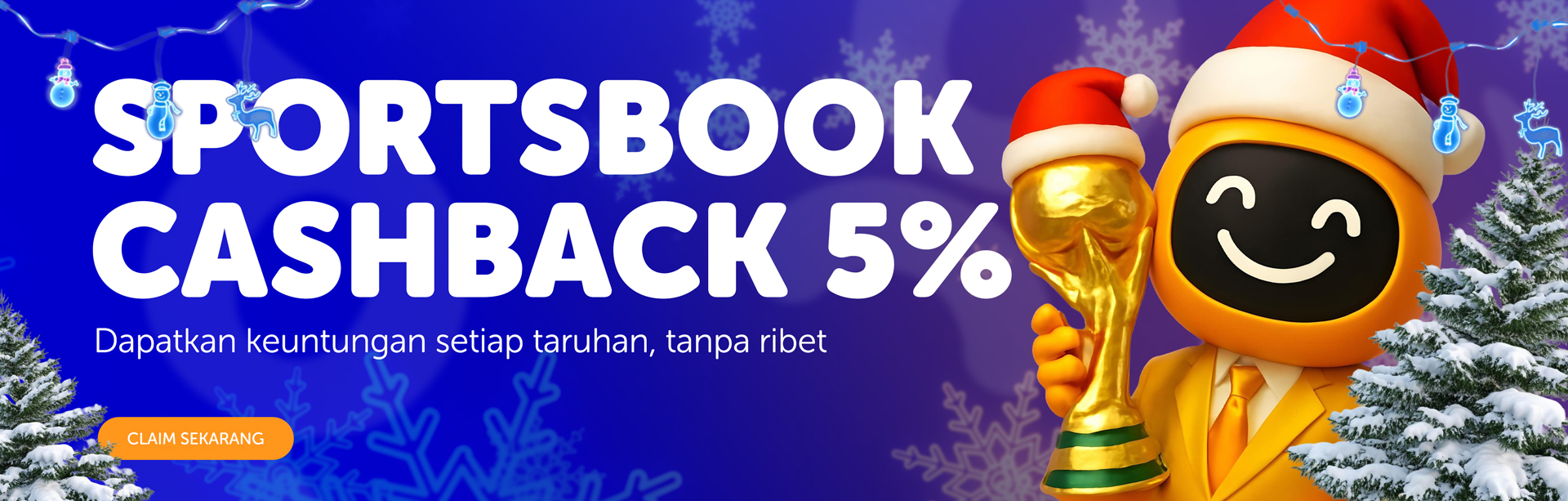 BONUS CASHBACK SPORTSBOOK 5%