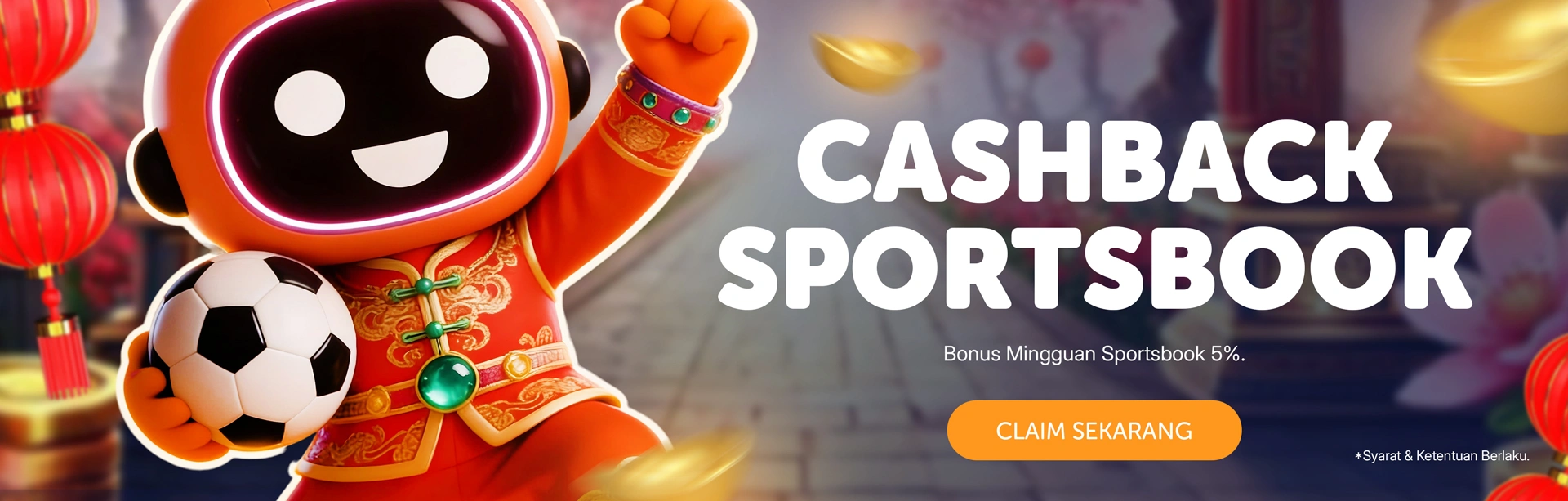 BONUS CASHBACK SPORTSBOOK 5%