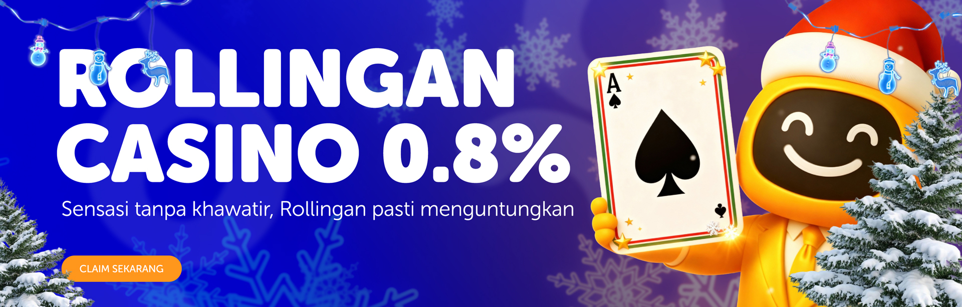 BONUS ROLLINGAN CASINO 0.8%