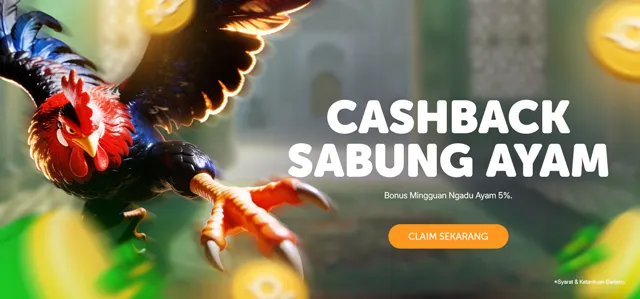 BONUS CASHBACK SABUNG AYAM 5%