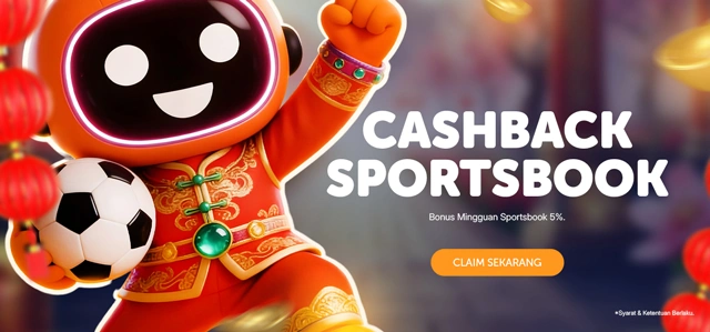 BONUS CASHBACK SPORTSBOOK 5%