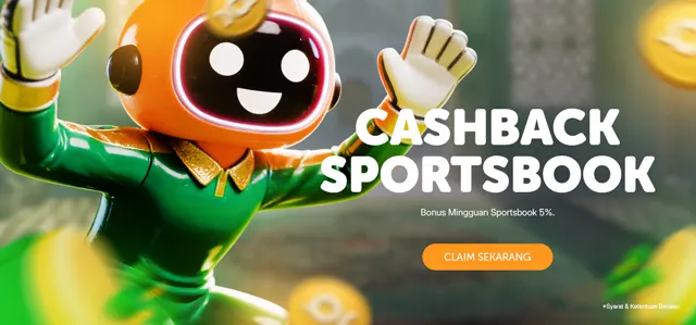 BONUS CASHBACK SPORTSBOOK 5%