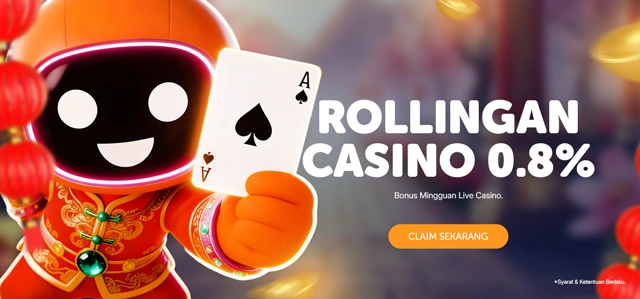 BONUS ROLLINGAN CASINO 0.8%