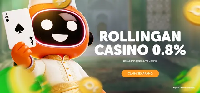 BONUS ROLLINGAN CASINO 0.8%