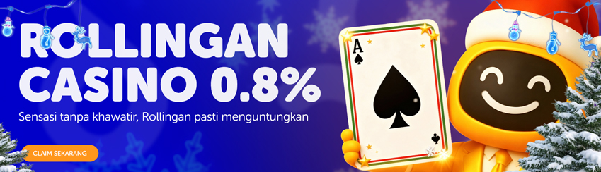 BONUS ROLLINGAN CASINO 0.8%