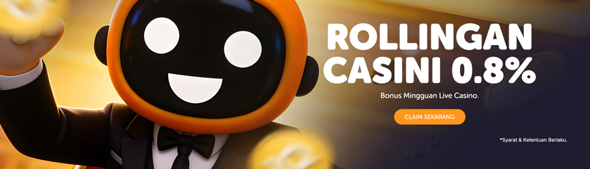 BONUS ROLLINGAN CASINO 0.8%
