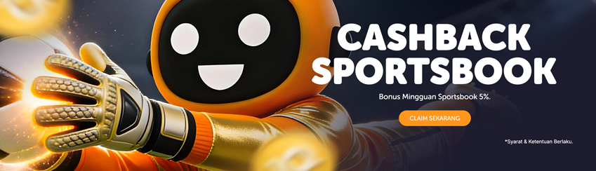 BONUS CASHBACK SPORTSBOOK 5%