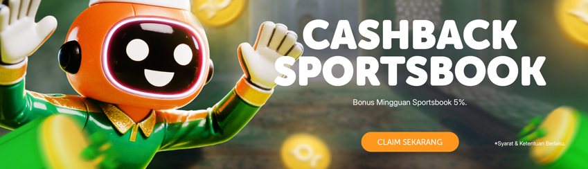 BONUS CASHBACK SPORTSBOOK 5%